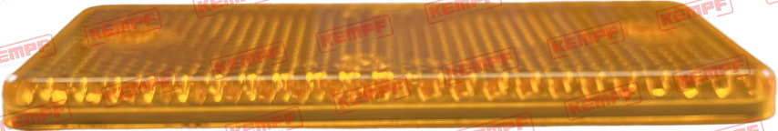 79349 Kempf Rückstrahler, gelb, eckig, schraubbar